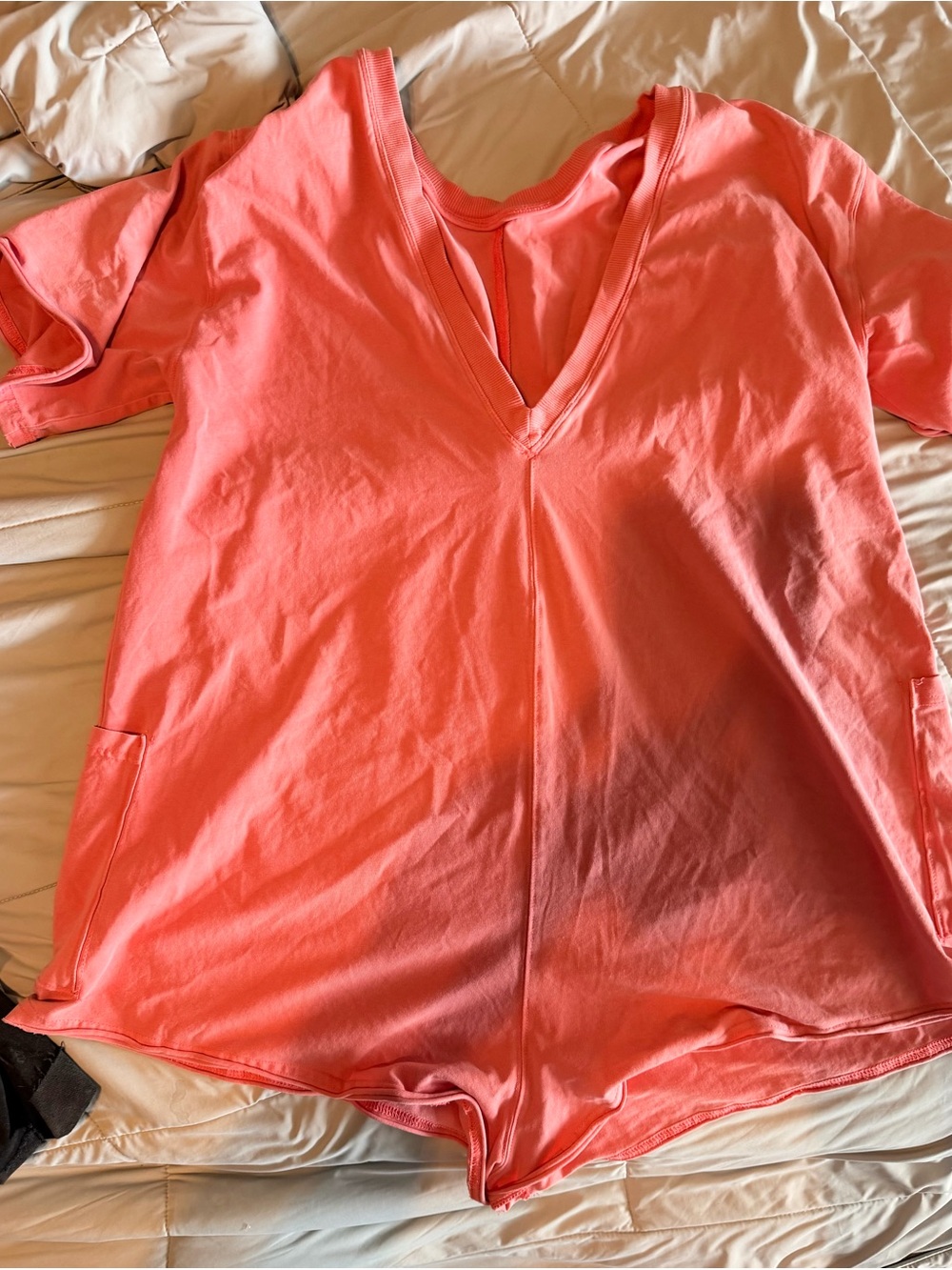 FP Movement Coral V-Neck Women’s Romper with Pockets